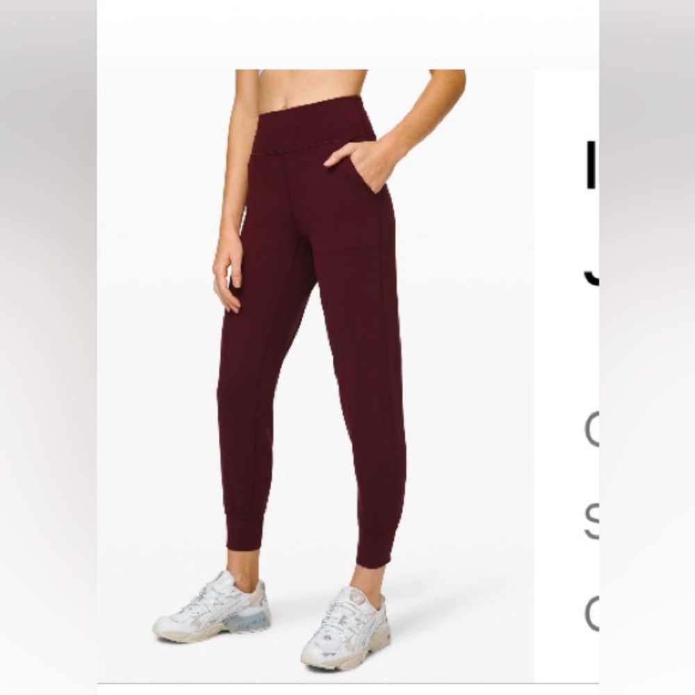 Lululemon Athletica Align Dark Red Joggers